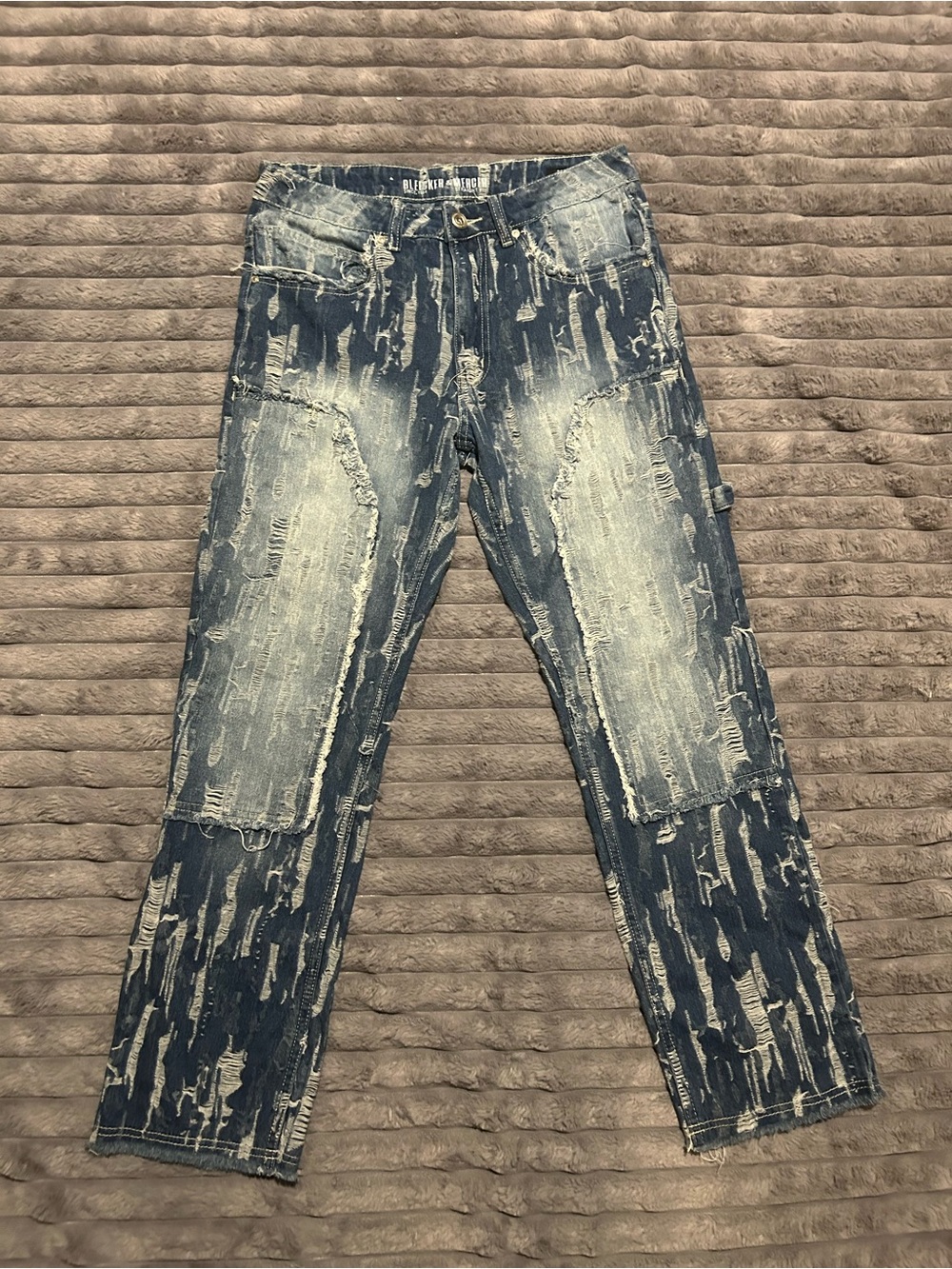 Becker & Mercer baggy patchwork denim jeans